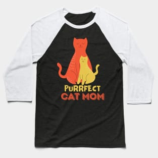 Cat Mom & Cat Child Baseball T-Shirt